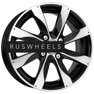 Диски КИК 6x15/4x98 ET35 D67,1 Джемини (КС617) Алмаз черный