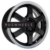 Диски СКАД 6x15/4x98 ET38 D58,6 Киото (КЛ249) Антрацит-алмаз (АРС 014 black)