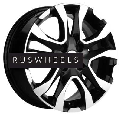 Диски Khomen Wheels 6x15/4x100 ET46 D54,1 KHW1503 (Rio/Solaris) Black-FP