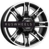 Диски КИК 7,5x16/6x139,7 ET30 D108,1 Полюс (КС609M) Алмаз черный Диски КИК 7,5x16/6x139,7 ET30 D108,1 Полюс (КС609M) Алмаз черный