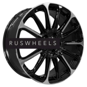 Диски Khomen Wheels 7,5x19/5x112 ET43 D57,1 KHW1910 (Kodiaq/Tiguan/Audi Q3) Black-FP