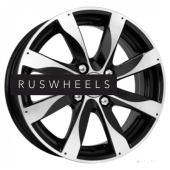 Грузовые диски K&K 6x15/4x100 ET48 D54,1 Джемини-оригинал (КС617) Алмаз черный