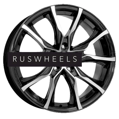 Диски КИК 7,5x17/5x100 ET45 D56,1 Твист (КС697М) Алмаз черный
