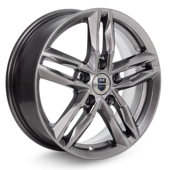 Диски КиК 6,0\R16 5*110 ET45 d67.1 Дарк платинум