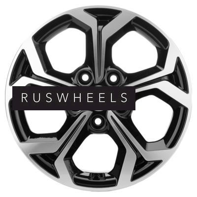 Диски Khomen Wheels 6,5x16/5x114,3 ET46 D67,1 KHW1606 (Mitsubishi) Black-FP