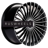 Диски Khomen Wheels 8,5x20/5x112 ET38 D66,6 KHW2008 (Mercedes Front) Black-FP