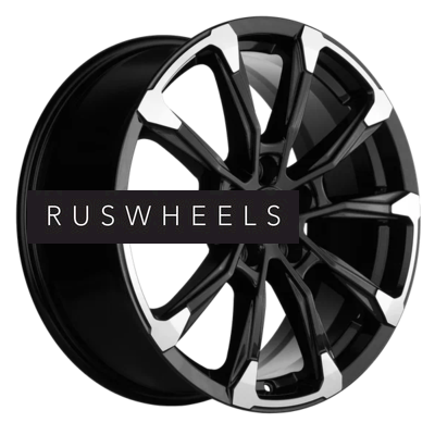 Диски Khomen Wheels 7,5x18/5x108 ET46 D63,4 KHW1808 (Tugella/Jaguar XF/F-Pace) Black-FP