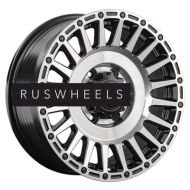 Диски LS FlowForming 8x17/6x139,7 ET36 D100,1 RC95 BKSF (конус, Колпак+лого)