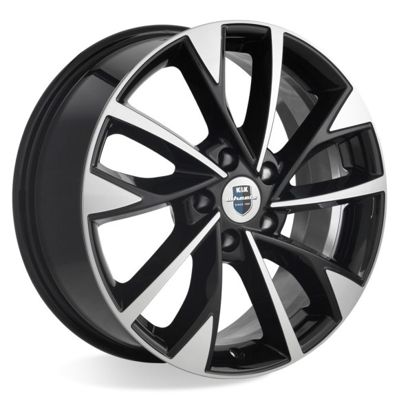 Диски КиК  Роквуд (КС900)  7,0\R17 5*112 ET45  d57,1  Алмаз черный  [77084]  <С>  Fb max 655 kg