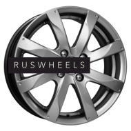 Диски КИК 6x15/4x100 ET45 D56,6 Джемини-оригинал (КС617) Дарк платинум