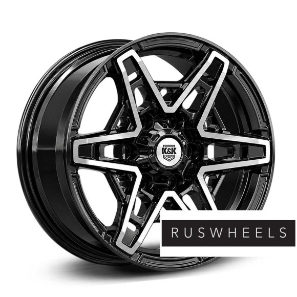 Диски КиК R17 / 8J PCD 6x139.7 ЕТ 25 ЦО 77.9 Блэкберн
